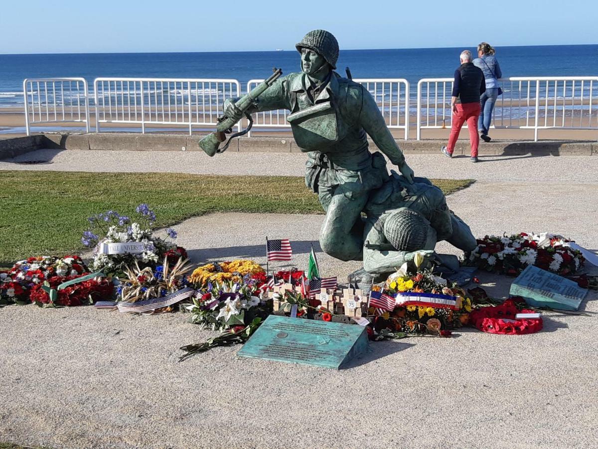 Maison avec jardin, près plages du débarquement, table ping pong, à 800 m d' Omaha beach adaptée jeunes enfants Vierville-sur-Mer Exterior foto